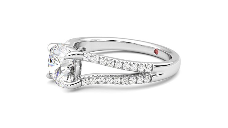 Taylor & Hart Symphony Round Engagement Ring 360 degree image 23