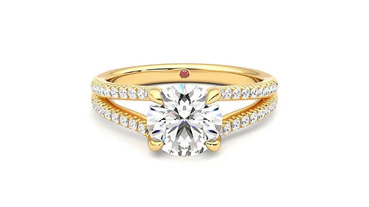 Taylor & Hart Symphony Round Engagement Ring 360 detail 01