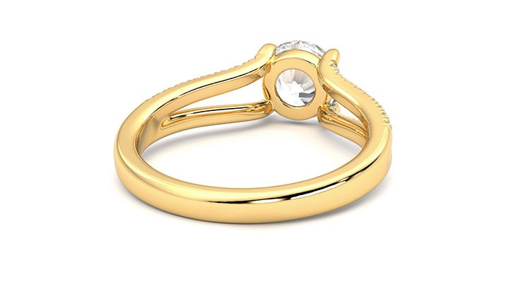 Taylor & Hart Symphony Round Engagement Ring 360 degree image 14