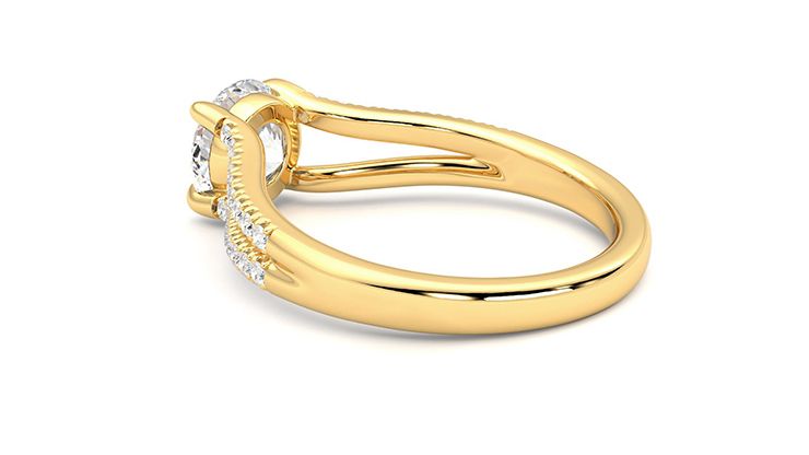 Taylor & Hart Symphony Round Engagement Ring 360 degree image 18