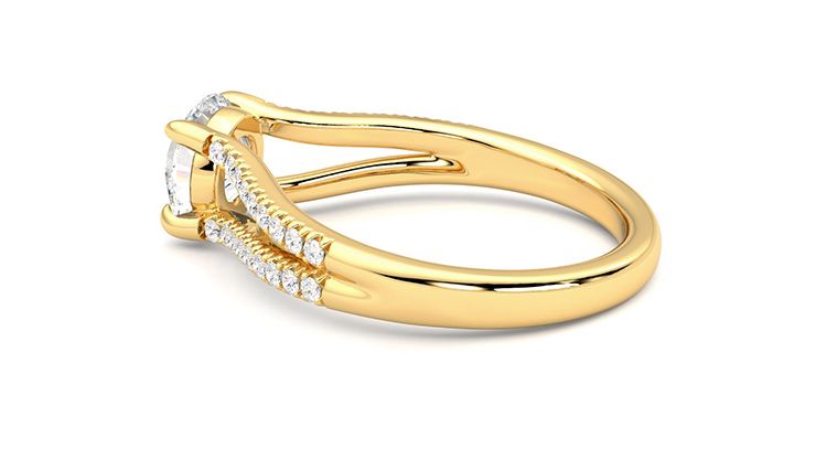 Taylor & Hart Symphony Round Engagement Ring 360 degree image 19
