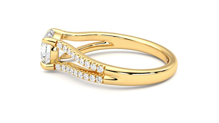 Taylor & Hart Symphony Round Engagement Ring 360 degree image 20