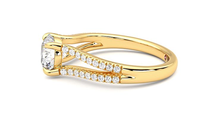 Taylor & Hart Symphony Round Engagement Ring 360 degree image 21