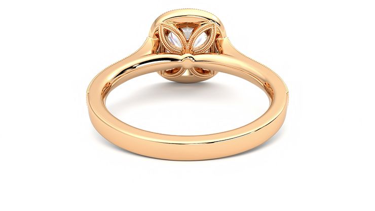Taylor & Hart Talisman Cushion Engagement Ring 360 degree image 15