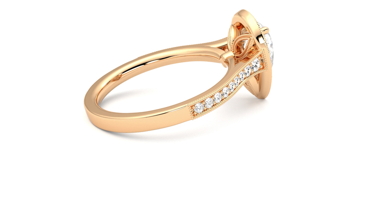 Taylor & Hart Talisman Pear Engagement Ring 360 degree image 11