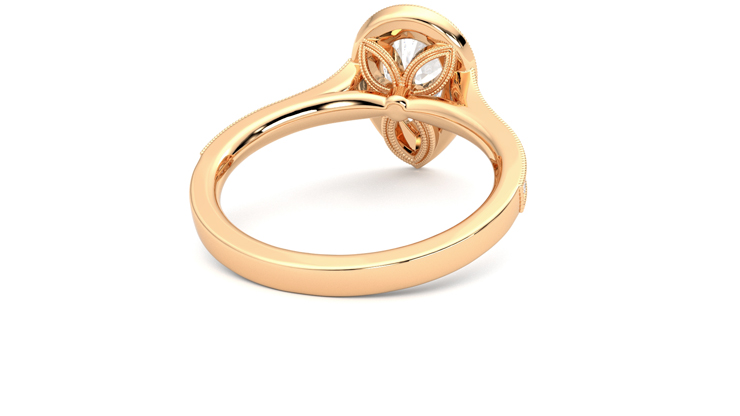 Taylor & Hart Talisman Pear Engagement Ring 360 degree image 14