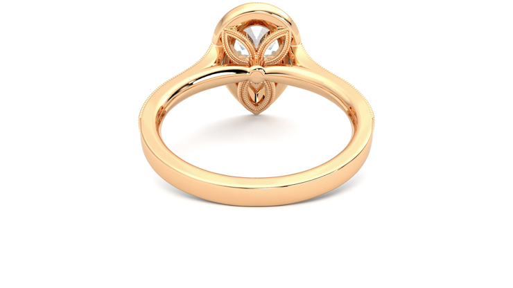 Taylor & Hart Talisman Pear Engagement Ring 360 degree image 15