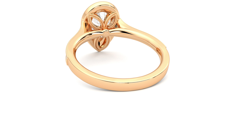 Taylor & Hart Talisman Pear Engagement Ring 360 degree image 16