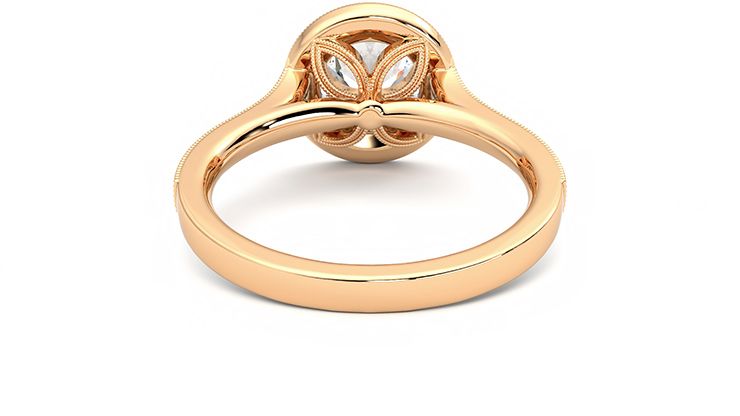 Taylor & Hart Talisman Round Engagement Ring 360 degree image 15