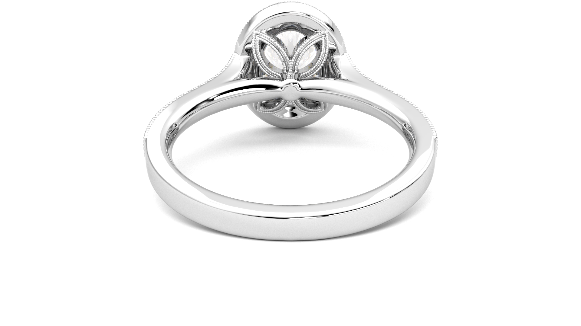 Taylor & Hart Talisman Oval Engagement Ring 360 degree image 15
