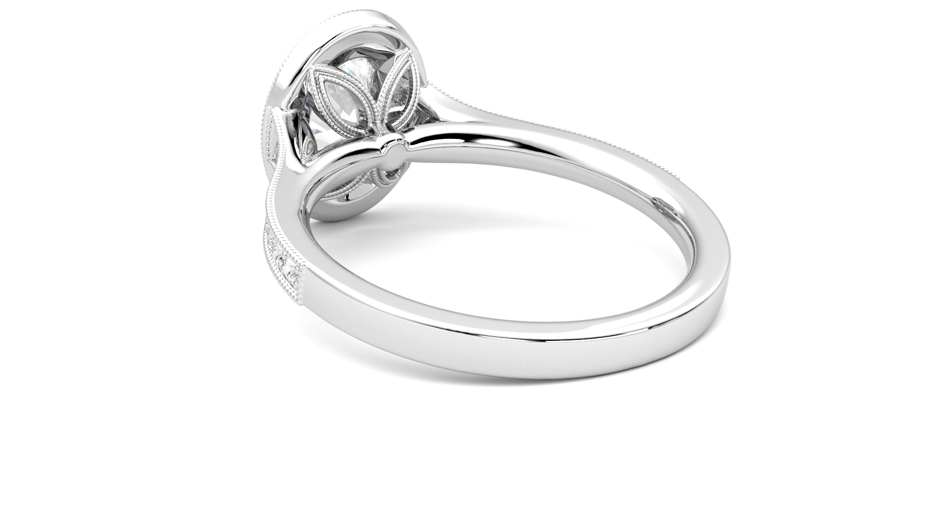 Taylor & Hart Talisman Oval Engagement Ring 360 degree image 17