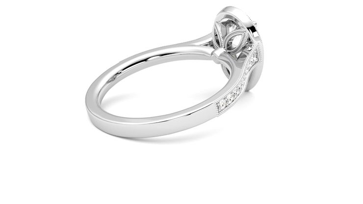 Taylor & Hart Talisman Pear Engagement Ring 360 degree image 12