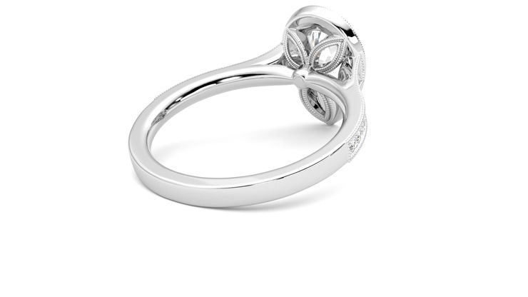 Taylor & Hart Talisman Pear Engagement Ring 360 degree image 13