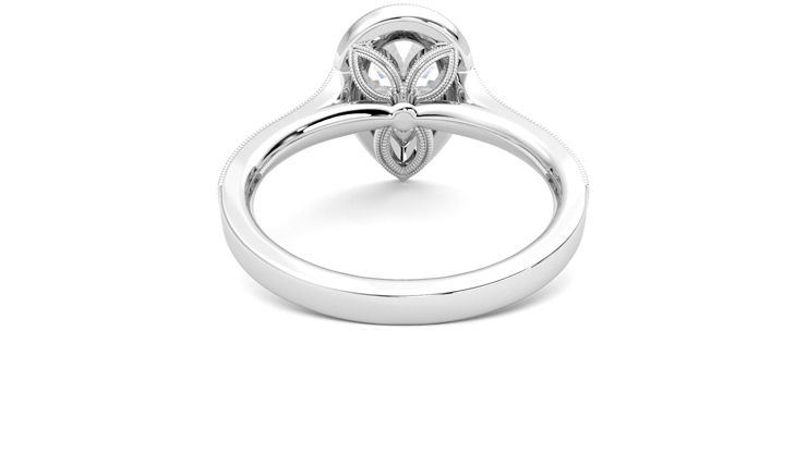 Taylor & Hart Talisman Pear Engagement Ring 360 degree image 15