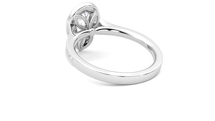 Taylor & Hart Talisman Pear Engagement Ring 360 degree image 17