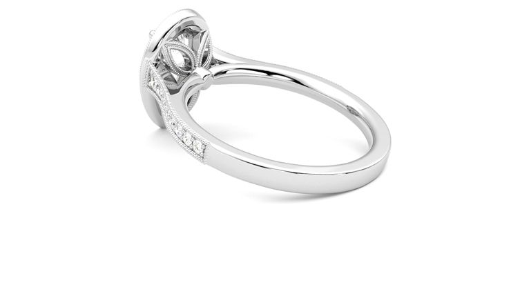 Taylor & Hart Talisman Pear Engagement Ring 360 degree image 18