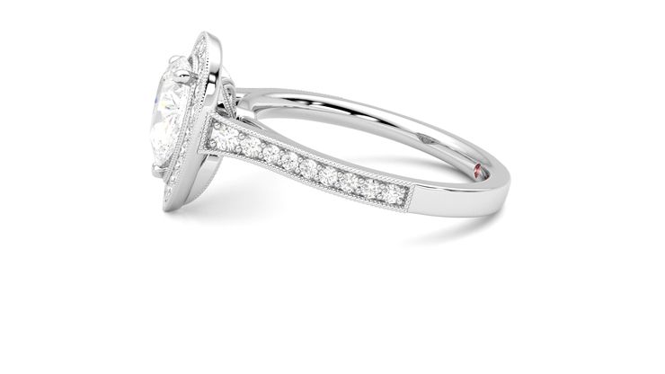 Taylor & Hart Talisman Pear Engagement Ring 360 degree image 21