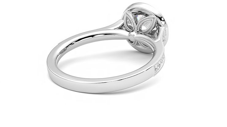 Taylor & Hart Talisman Round Engagement Ring 360 degree image 13