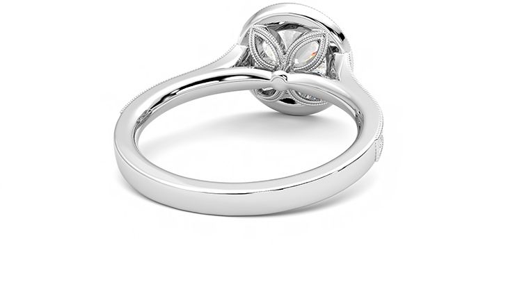 Taylor & Hart Talisman Round Engagement Ring 360 degree image 14