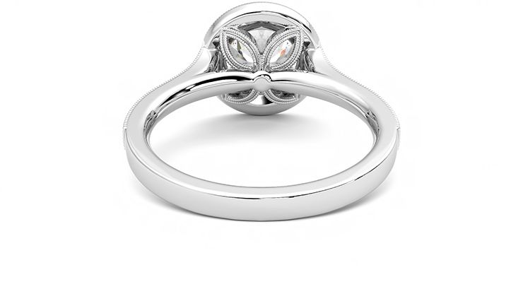 Taylor & Hart Talisman Round Engagement Ring 360 degree image 15