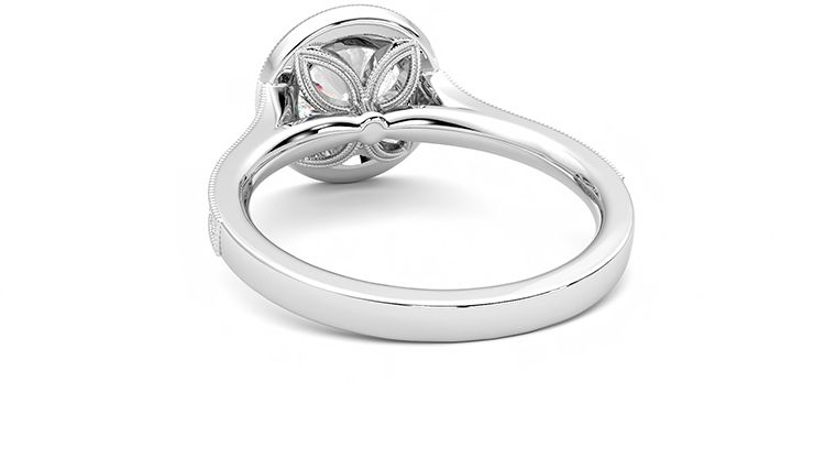 Taylor & Hart Talisman Round Engagement Ring 360 degree image 16