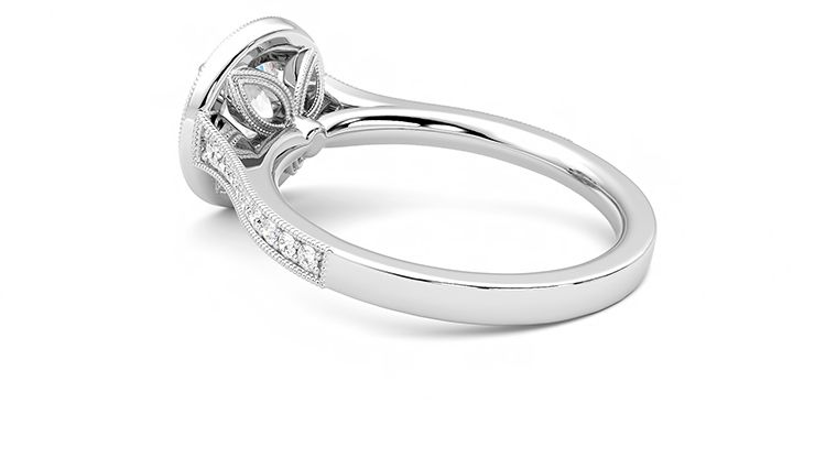 Taylor & Hart Talisman Round Engagement Ring 360 degree image 18