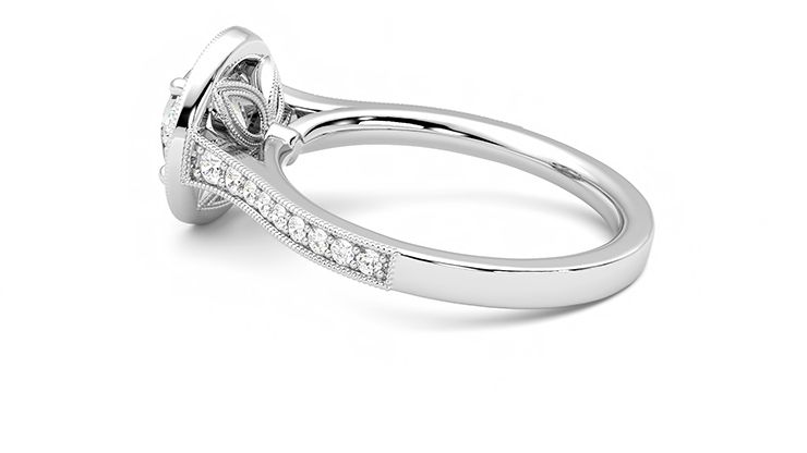Taylor & Hart Talisman Round Engagement Ring 360 degree image 19