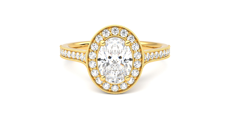 Taylor & Hart Talisman Oval Engagement Ring 360 detail 01