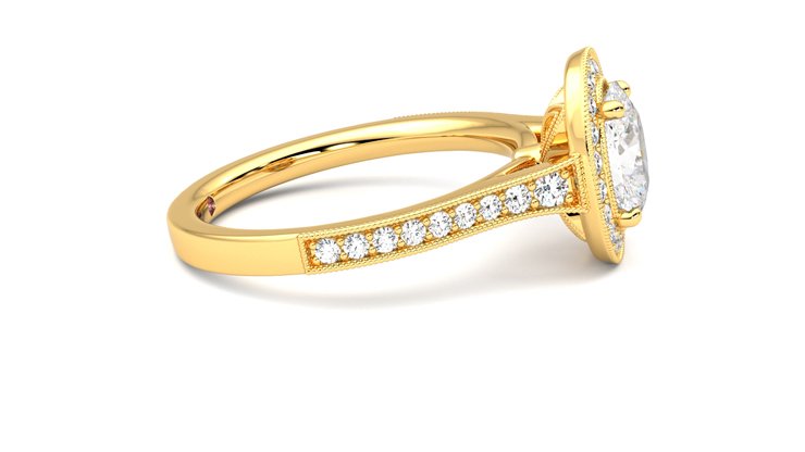 Taylor & Hart Talisman Oval Engagement Ring 360 degree image 9