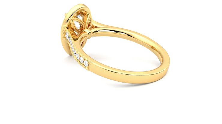 Taylor & Hart Talisman Pear Engagement Ring 360 degree image 18