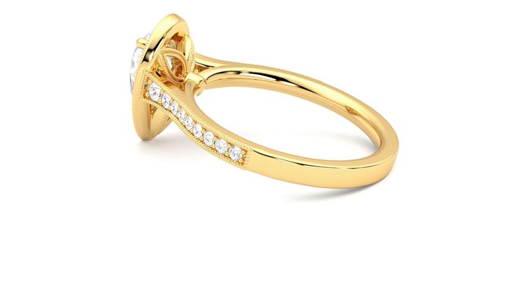 Taylor & Hart Talisman Pear Engagement Ring 360 degree image 19