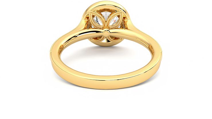 Taylor & Hart Talisman Round Engagement Ring 360 degree image 15