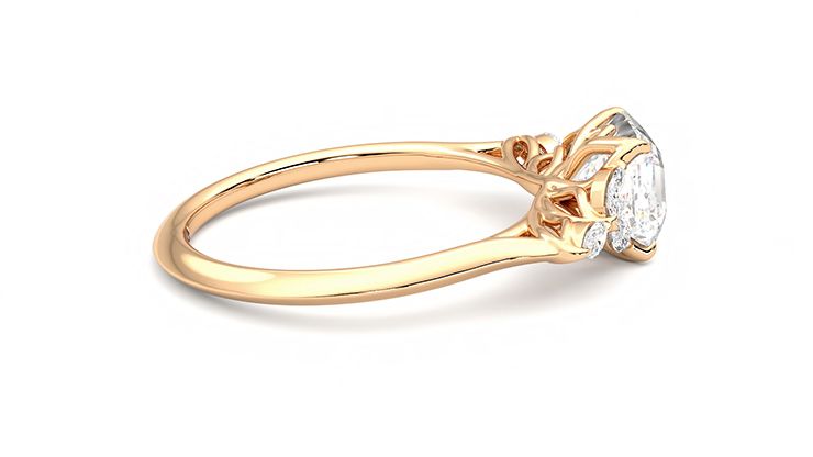 Taylor & Hart Tamora Asscher Engagement Ring 360 degree image 10