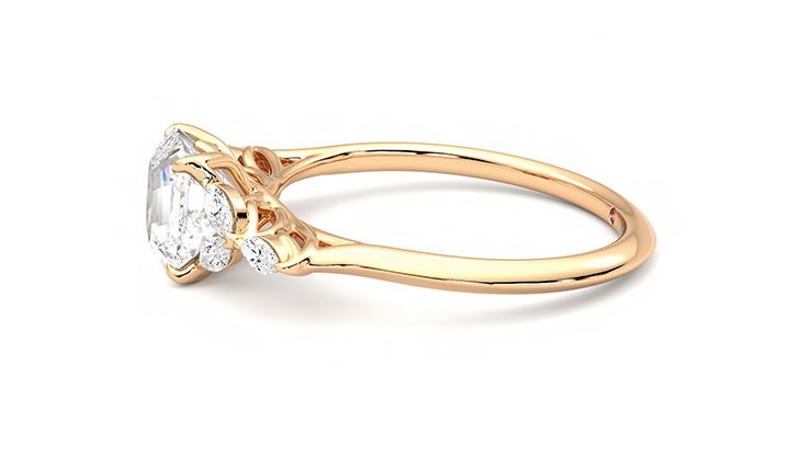 Taylor & Hart Tamora Asscher Engagement Ring 360 degree image 21