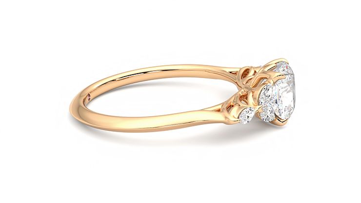 Taylor & Hart Tamora Cushion Engagement Ring 360 degree image 9