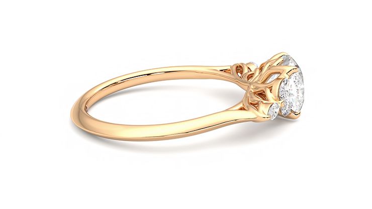 Taylor & Hart Tamora Cushion Engagement Ring 360 degree image 10