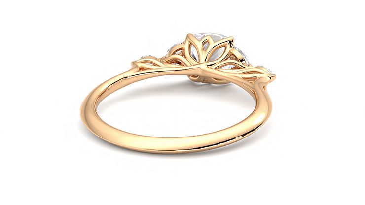 Taylor & Hart Tamora Cushion Engagement Ring 360 degree image 14