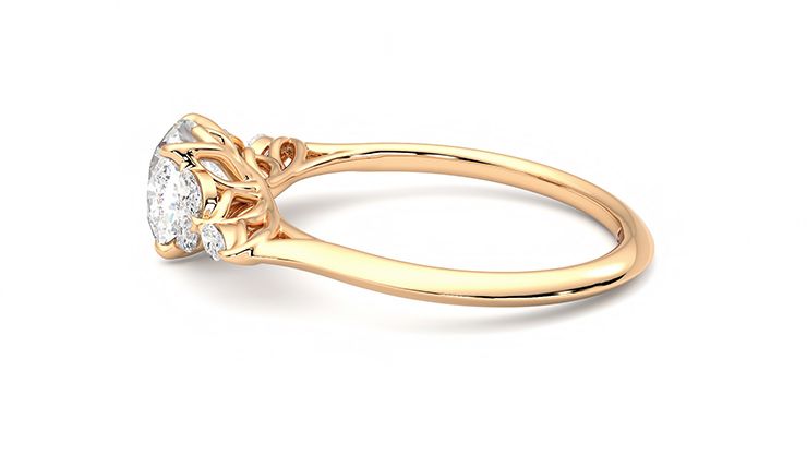 Taylor & Hart Tamora Cushion Engagement Ring 360 degree image 20