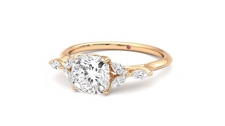 Taylor & Hart Tamora Cushion Engagement Ring 360 degree image 26