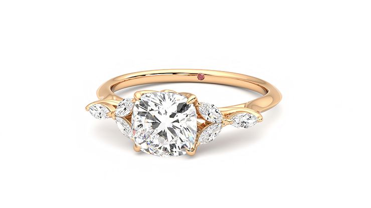 Taylor & Hart Tamora Cushion Engagement Ring 360 degree image 27