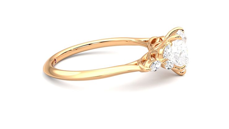 Taylor & Hart Tamora Heart Engagement Ring 360 degree image 9