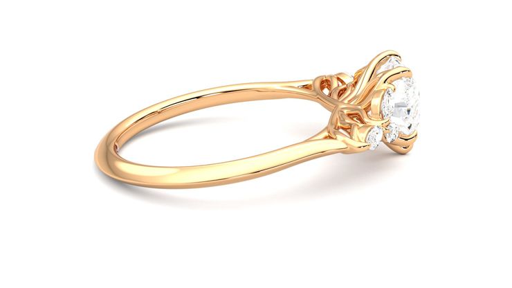 Taylor & Hart Tamora Heart Engagement Ring 360 degree image 10