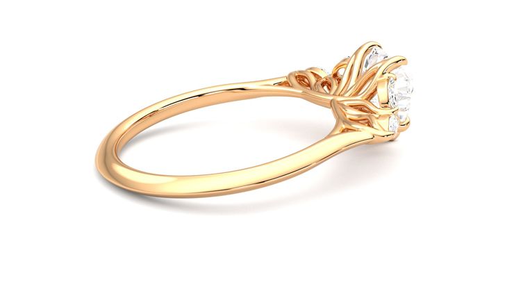 Taylor & Hart Tamora Heart Engagement Ring 360 degree image 11