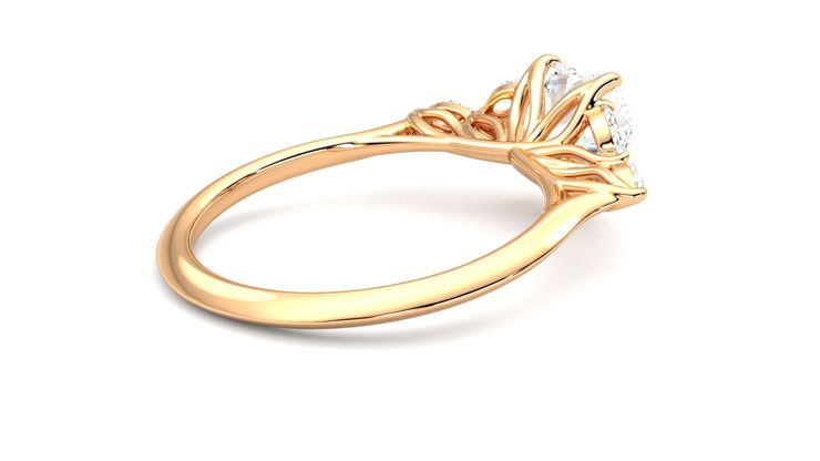 Taylor & Hart Tamora Heart Engagement Ring 360 degree image 12