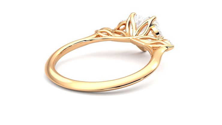 Taylor & Hart Tamora Heart Engagement Ring 360 degree image 13