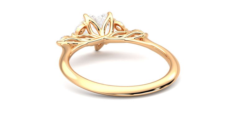 Taylor & Hart Tamora Heart Engagement Ring 360 degree image 16