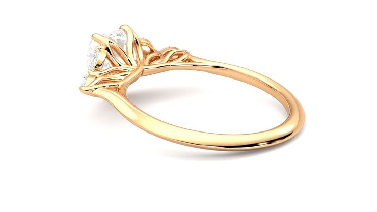 Taylor & Hart Tamora Heart Engagement Ring 360 degree image 18