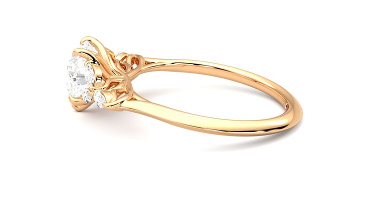 Taylor & Hart Tamora Heart Engagement Ring 360 degree image 20
