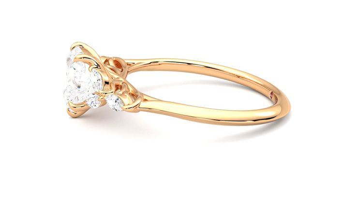 Taylor & Hart Tamora Heart Engagement Ring 360 degree image 21