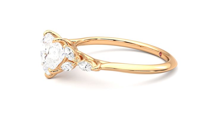 Taylor & Hart Tamora Heart Engagement Ring 360 degree image 22